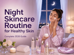 Night Skincare Routine for Healthy Skin – 7 easy nighttime skincare steps for glowing, healthy skin (2026 Guide)