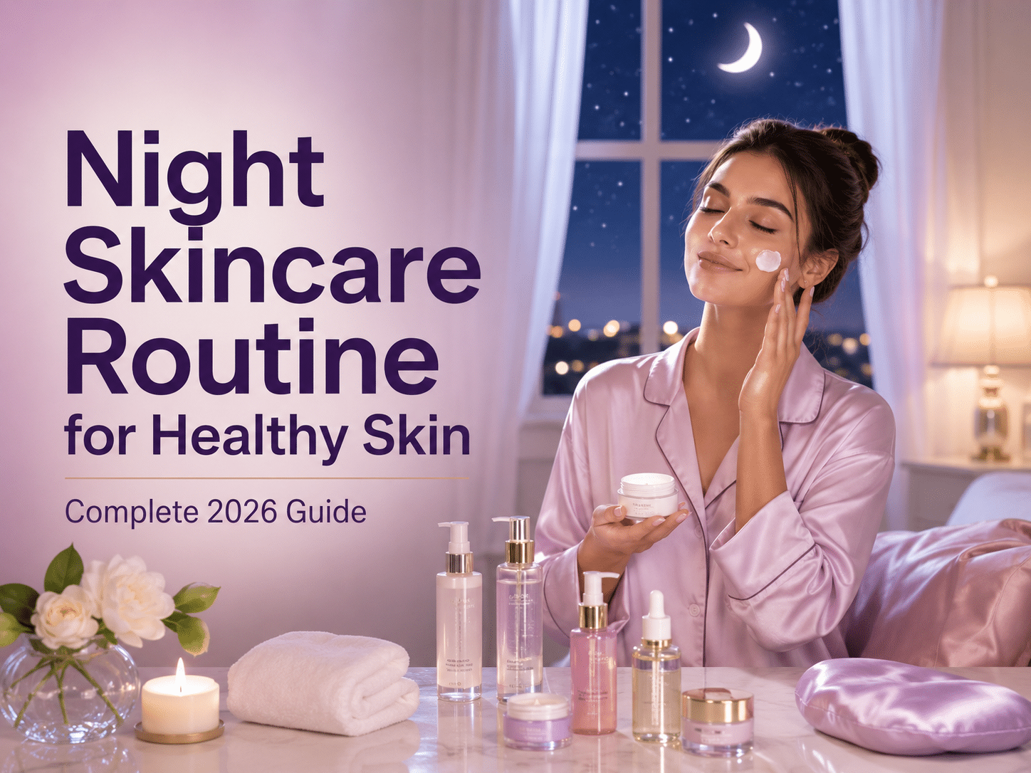 Night Skincare Routine for Healthy Skin – 7 easy nighttime skincare steps for glowing, healthy skin (2026 Guide)