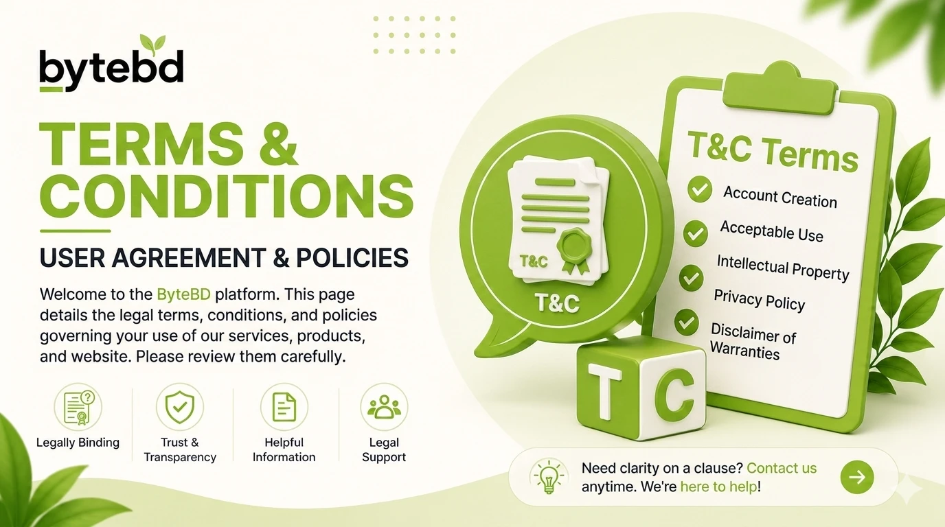 Terms & Conditions for ByteBD wellness and skincare platform